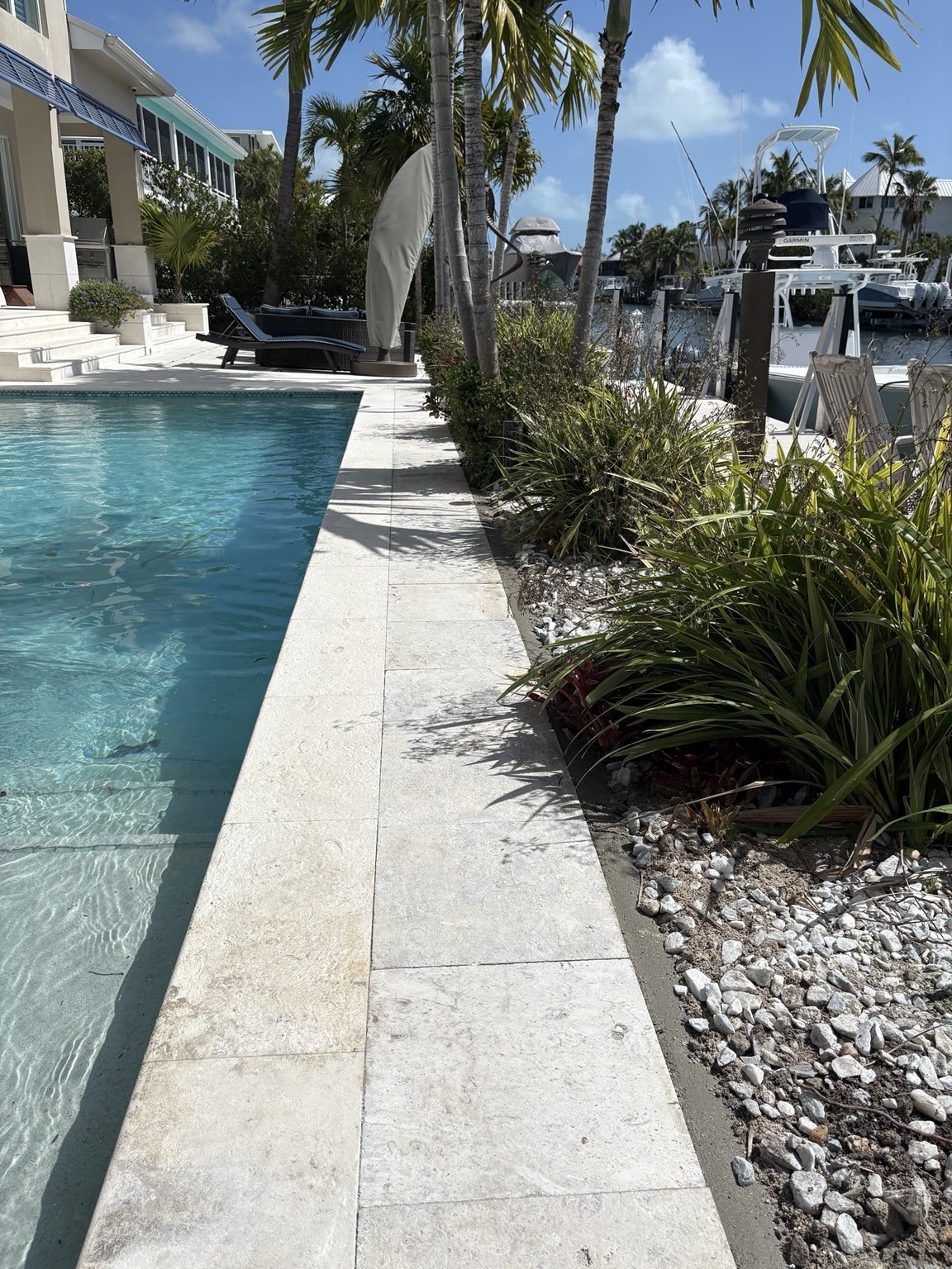 Pavers, travertine & pool deck work